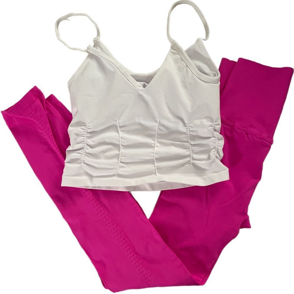 NWOT Free People Ruched Crop & Good Karma 7/8 Legging XS/S MSRP $116